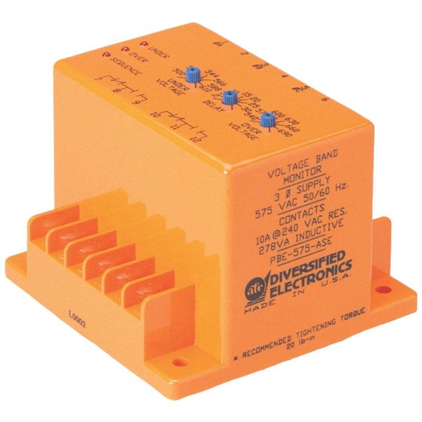 Diversified PBE Series True RMS 3-Phase Sequence Voltage Band Monitor Relay PBE-440-ASE
